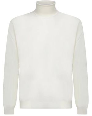 Dell'Oglio Turtlenecks - White