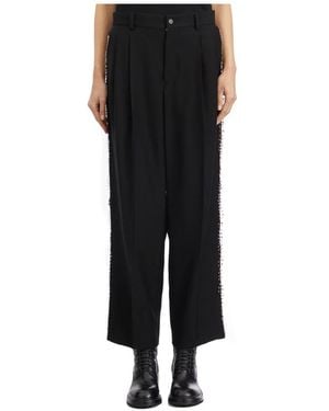 Comme des Garçons Straight Trousers - Black