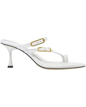 STUDIO AMELIA Heeled Mules - Bianco