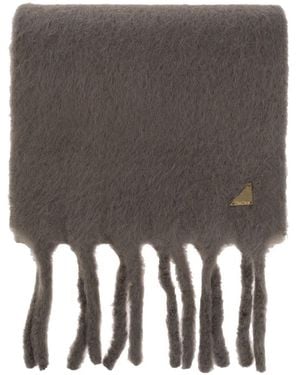Max Mara Wool Scarf Freccia - Braun