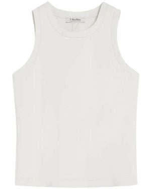 Max Mara Sleeveless Tops - Blanc
