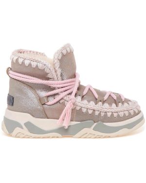 Mou Schoenen ,Veelkleurig ,Wol Trainer Scoubidou Lace - Roze