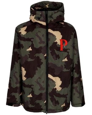 Propaganda Camo Baseball Windbreaker Jacke - Schwarz