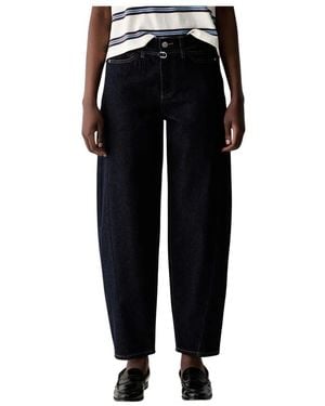 DKNY Mid-Rise Barrel Jean - Schwarz