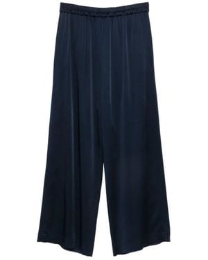 Clips Cropped Trousers - Azul