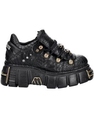 New Rock Laced Shoes - Noir