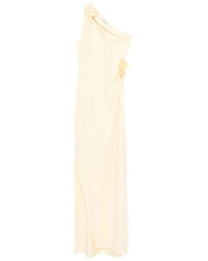 Coperni Asymmetrische Bloemenjurk - Wit