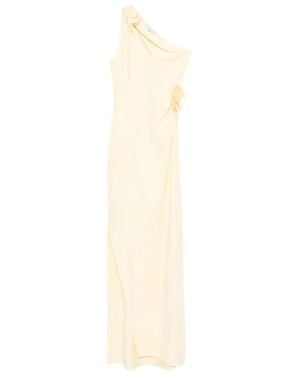 Coperni Asymmetrische Bloemenjurk - Wit