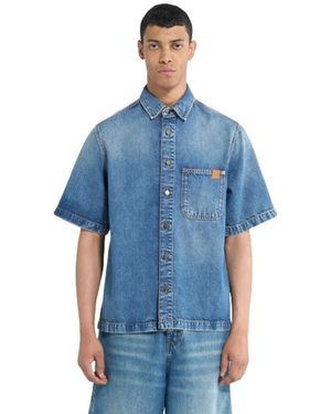 Haikure Denim Shirts - Blu