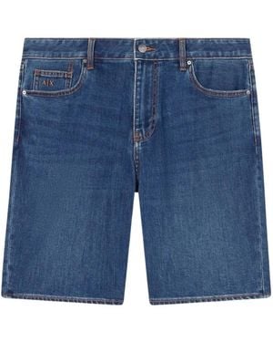 ARMANI EXCHANGE Denim Shorts - Blue