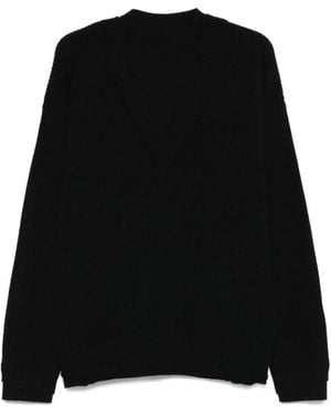 Laneus Round-Neck Knitwear - Black