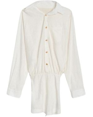 A PAPER KID Short Dresses - Bianco
