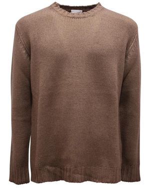 PT01 Round-Neck Knitwear - Brown