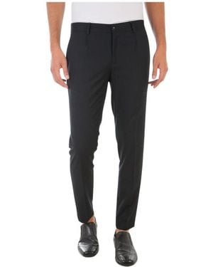 Daniele Alessandrini Slim-Fit Trousers - Black