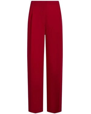 Lardini Straight Trousers - Rojo