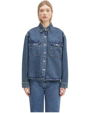 Anine Bing Denim Jackets - Azul