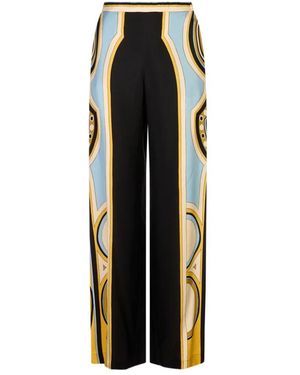 La DoubleJ Broeken ,Veelkleurig ,Club Pants Placee - Zwart