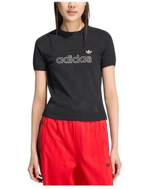 adidas Fitness ,Zwart ,Polyester Mesh Cali Tee