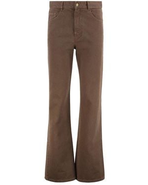 Nili Lotan Wide Trousers - Brown
