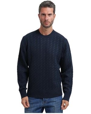 BOSS Round-Neck Knitwear - Blu