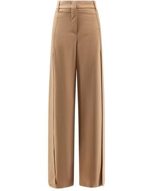 Semicouture Broeken ,Wol Rtw - Naturel