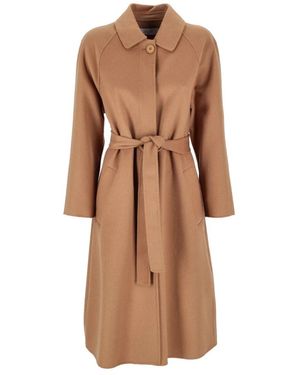 Kaos Belted Coats - Marrón