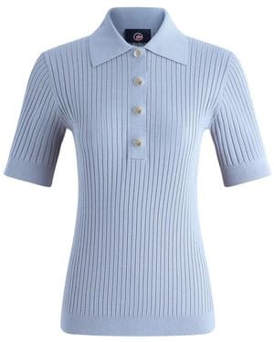 Fusalp Truien & Vesten ,Blauw ,Polyester Vera Polo Shirt Met Korte Mouwen