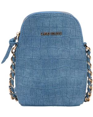 carlo colucci Cross Body Bags - Blue