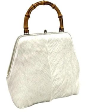 Jil Sander Tassen ,Wit ,Bamboe Goji Square Tas