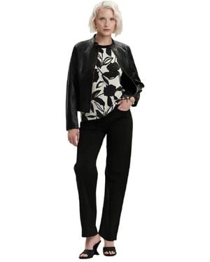 White Wise Leather Jackets - Negro