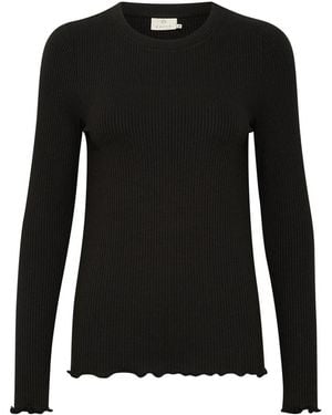 Kaffe Long Sleeve Tops - Negro