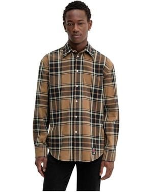 MSGM Overhemden ,Bruin ,Katoen Shirts Shirts
