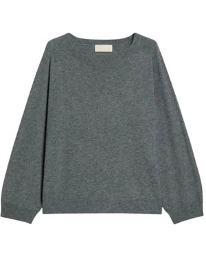 iBlues Geradtes Woll- Und Kaschmir-Mischpullover - Grau