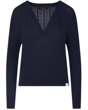 Peuterey V-Neck Knitwear - Blu