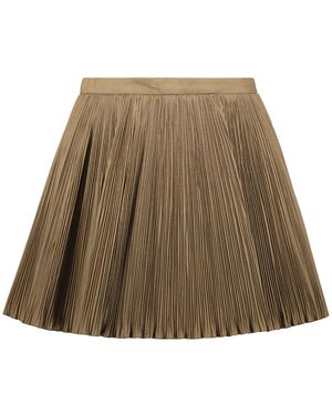 RED Valentino Shorts Met Elegante Plooien - Naturel