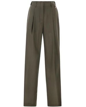 Herno Broeken ,Groen ,Wijde Broek