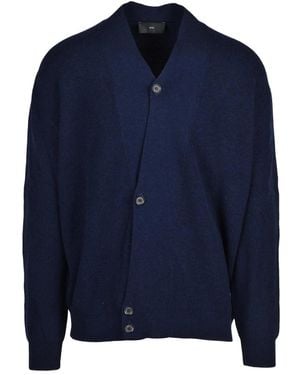 Liu Jo Truien & Vesten ,Blauw ,Wol Asymmetrische Cardigan