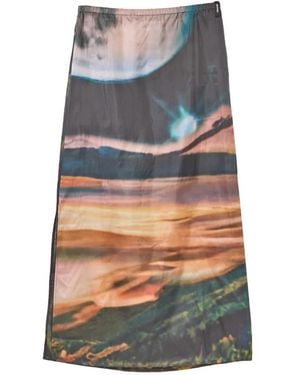 Sunnei Midi Skirts - Grey