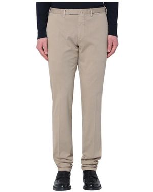 Santaniello Straight Trousers - Natural