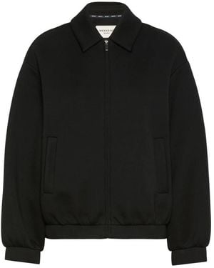 Weekend by Maxmara Boxy Jersey Scuba Bomberjacke - Schwarz