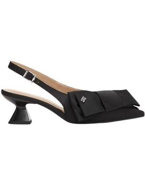 Ganni Schoenen ,Zwart ,Satijn 2848 Big Bow Kitten Pumps
