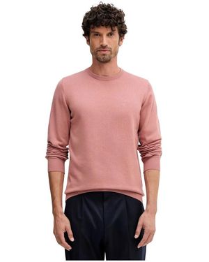 Barbour Round-Neck Strickwaren - Rot
