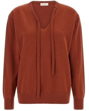 Dries Van Noten V-Neck Knitwear - Marron
