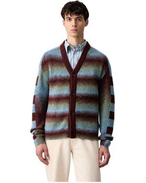 Paul Smith Gestreifter Cardigan - Schwarz