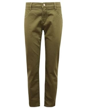 EMMA & GAIA Slim-Fit Trousers - Green