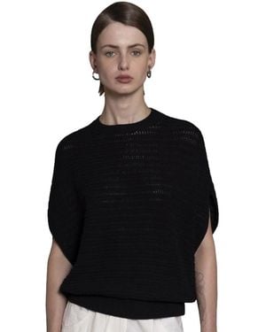 Nude Round-Neck Knitwear - Noir