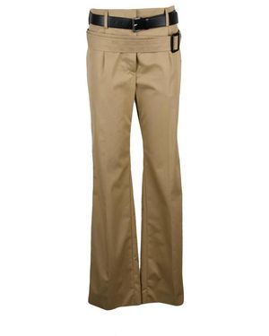 Prada Wide Trousers - Natural
