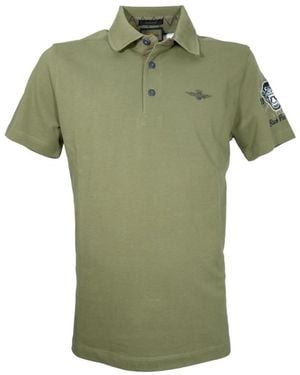 Aeronautica Militare Polo Shirts - Verde