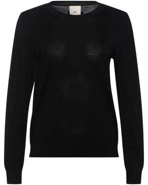 Heartmade Schwarzer Merinowollstrickpullover