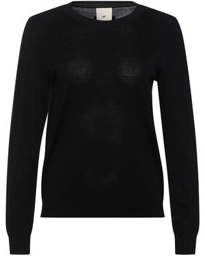 Heartmade Round-Neck Knitwear - Black